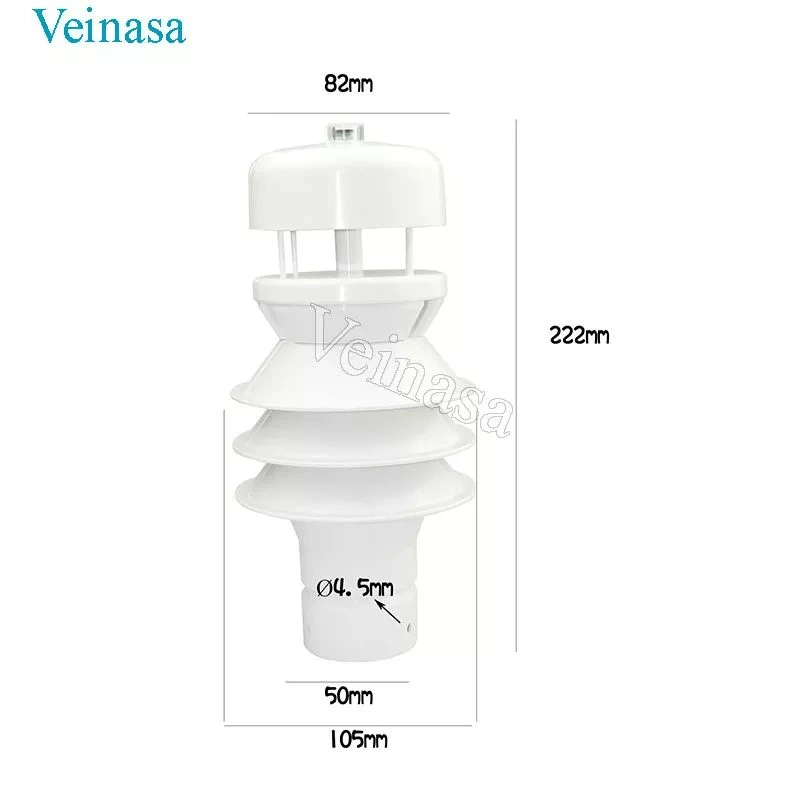 Veinasa-Thprw-03 RS485 Output Outdoor CE Smart Analog Compact Ultrasonic Automatic Weather Station