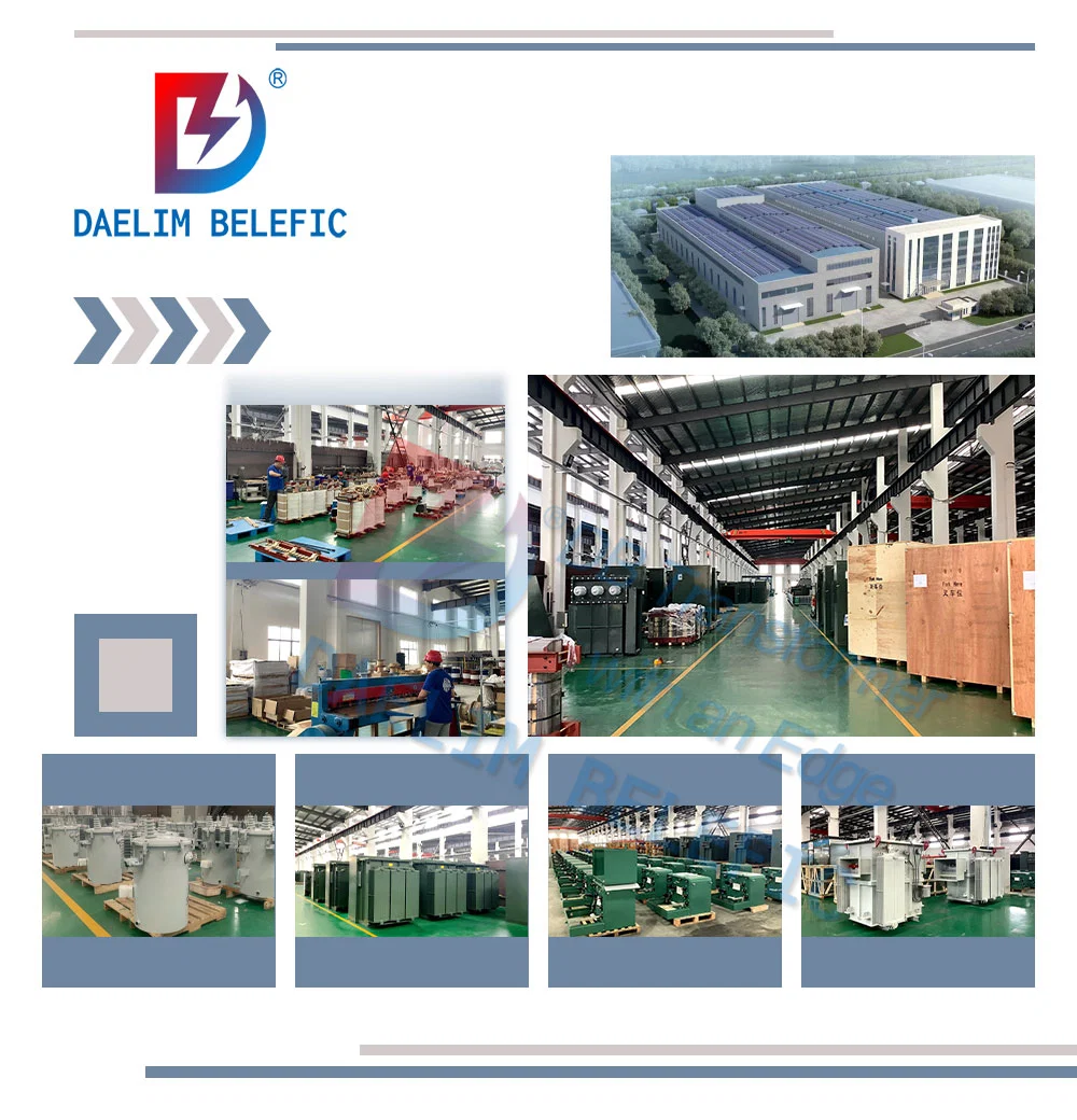 Daelim 15mva 5 Mva 1600kVA 1000kVA 500kVA 400kVA 33kv 25kv 20kv 15kv 11kv to 230V 13800V Electric Small Power Transformer Price