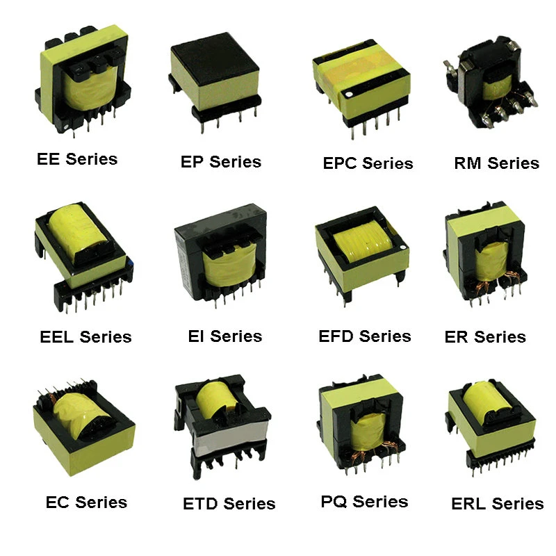 Customized High Frequency 220V 24V 12V 500W Transformer Ee50 Ee55 Ferrite Core Transformer 12V Isolation Electric Transformer Solar SMPS Efd20 SMD Transformer