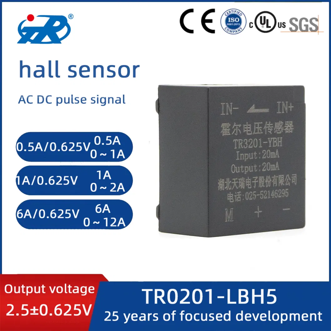 Tr UPS High Precision Anti-Interference Broadband AC/DC Hall Sensor Current Sensor Transformer 500A/4V