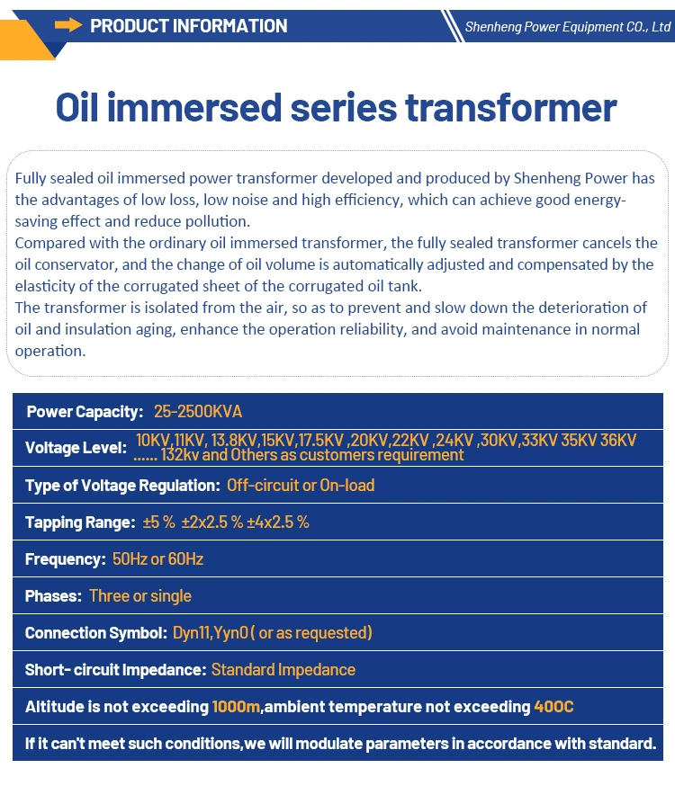 Power Supply 50 kVA 500kVA Transformer Price Pad Mounted Transformer