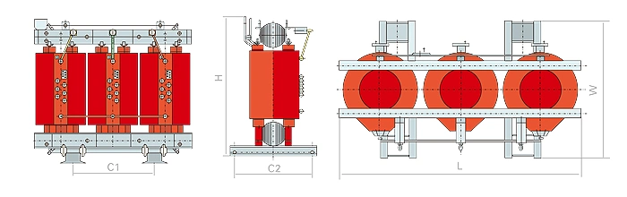 Scb10 High Voltage Power Transmission Electrical Three Phase Dry Type Distribution Transformer