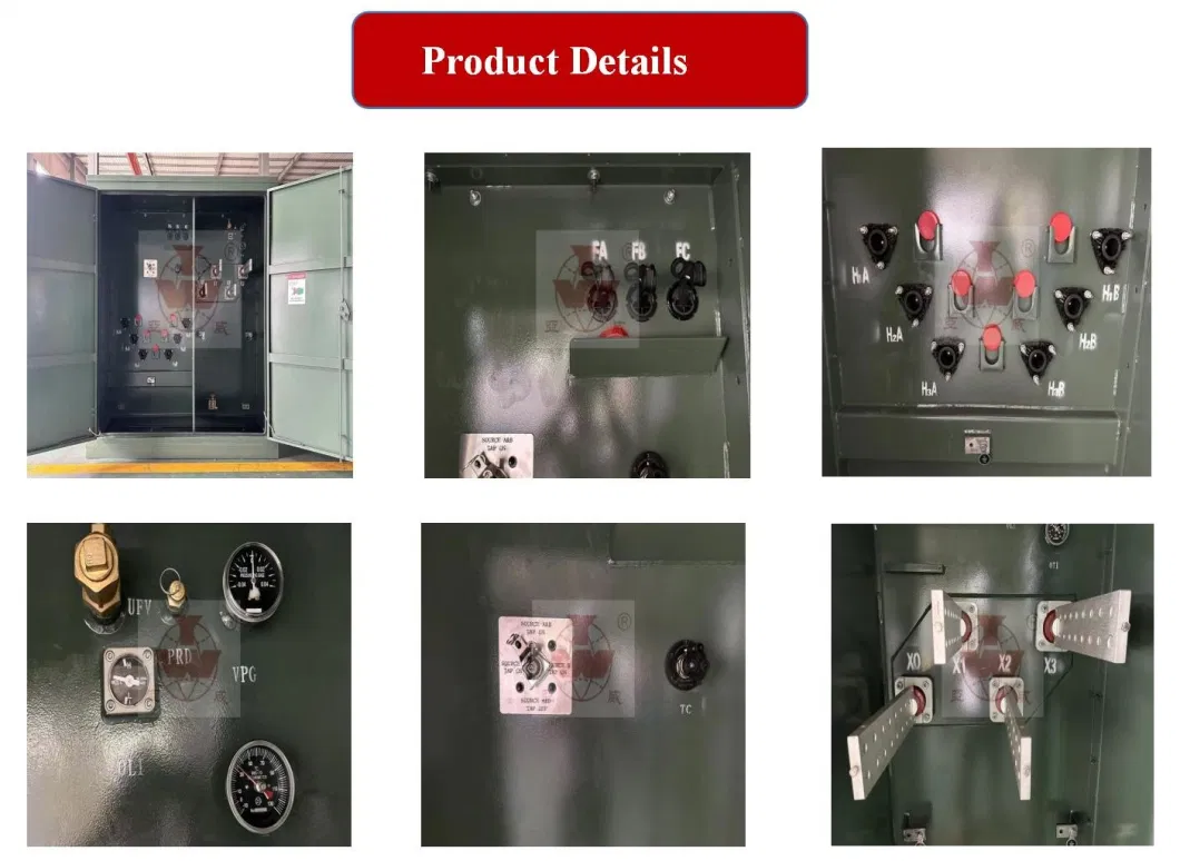 Yawei 3 Phase 25kv 33kv 75kVA 150kVA 250kVA 300kVA 1500 2000 2500 kVA 2600kVA 2MW 3mva 3.5mva Pad Mount Transformer Standards