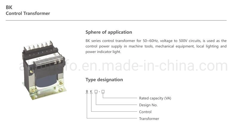 CE approved single phase control transformer 110V/220V/230V to 12V/24V/18V/36V customized