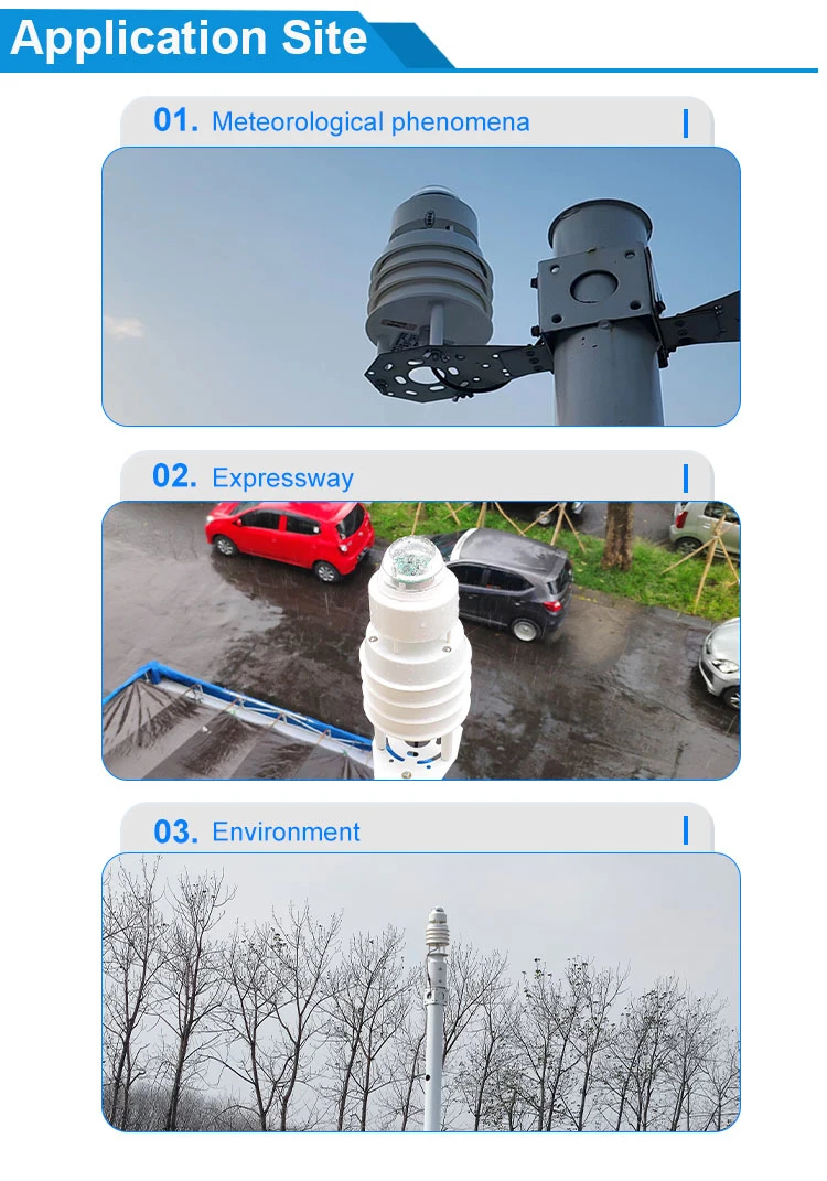 All in 1 Outdoor Ultrasonic Automatic Compact Weather Station for Agriculture