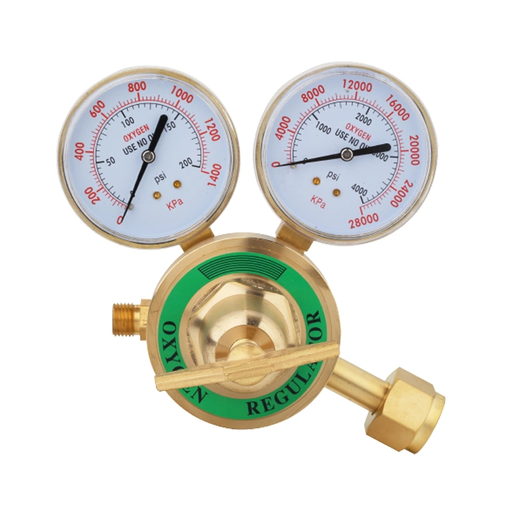 American Type Oxygen Gas Pressure Regulator Medium Duty with Brass Cover