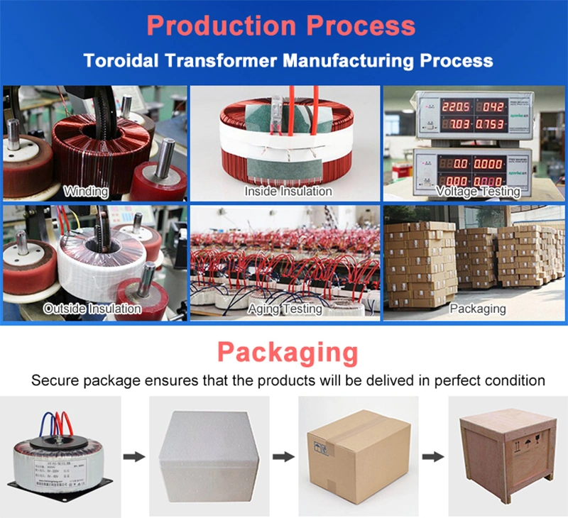 Electrical Down Power Transformer Toroidal Transformer China Factory