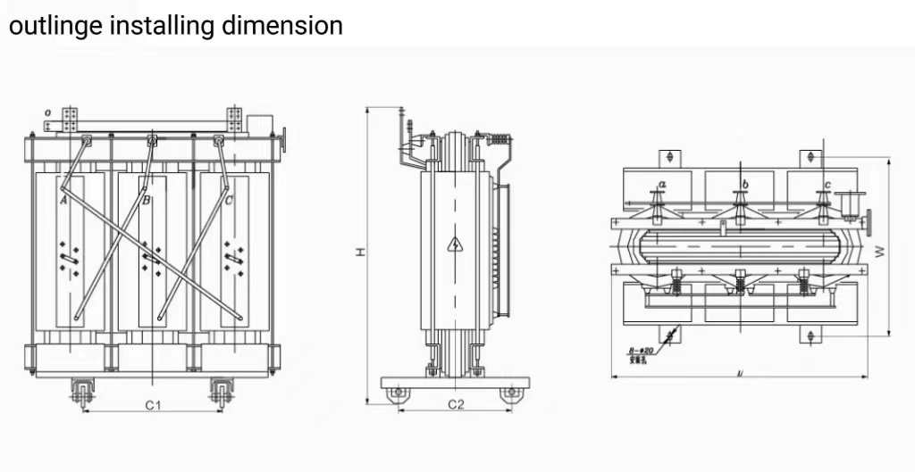 150kVA Transformer Electrical Transformer 220 to 110 Volt 10kw