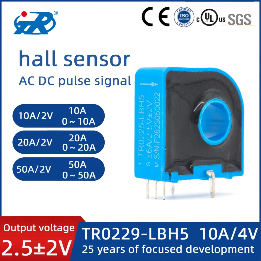 Tr UPS High Precision Anti-Interference Broadband AC/DC Hall Sensor Current Sensor Transformer 500A/4V