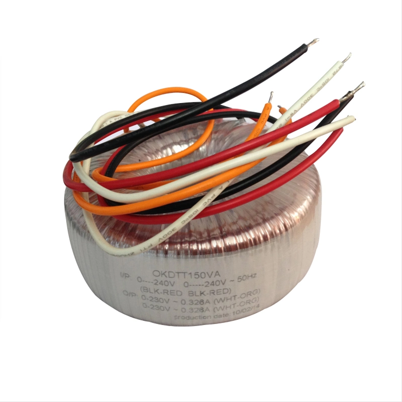 OEM 150W 500W 1000W Toroidal Power Transformer 220V 12V Step Down Transformer Manufacturer