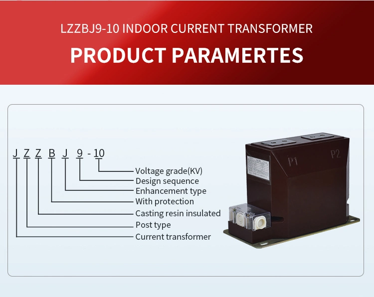 Indoor Single Phase CT Epoxy Cast Resin Post Type Current Transformer Lzzbj9-10 Rated 800/5