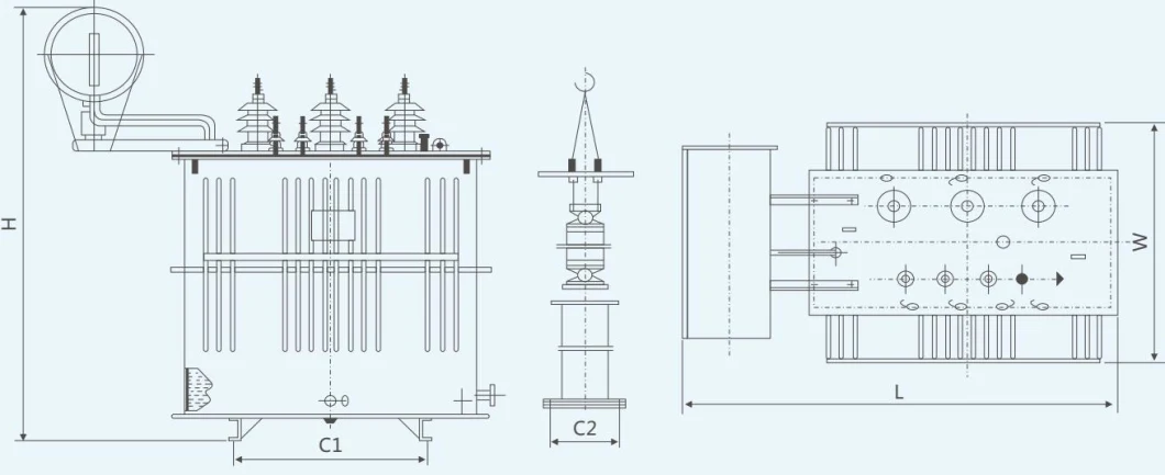 S9 Type Double-Winding Non-Excitation Tap-Changingoil Immersed Distribution Power Transformer of 35kv