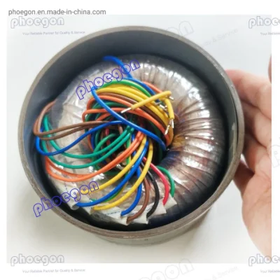 Transformador de potencia toroidal de tipo anillo de alta tensión con salida de cable