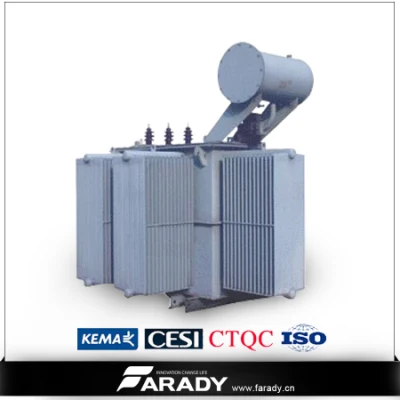  Fase 3 almohadilla eléctrica sumergidos en aceite de transformador de montaje de 347 kVA.
