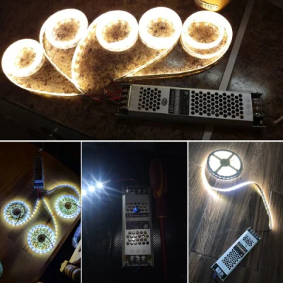DC 12V 24V Fuente de alimentación de conmutación AC190-240V transformadores de iluminación mute 60W 100W 200W 300W 400W adaptador de alimentación de controlador de luz LED