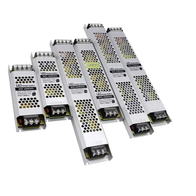 DC 12V 24V Fuente de alimentación de conmutación AC190-240V transformadores de iluminación mute 60W 100W 200W 300W 400W adaptador de alimentación de controlador de luz LED