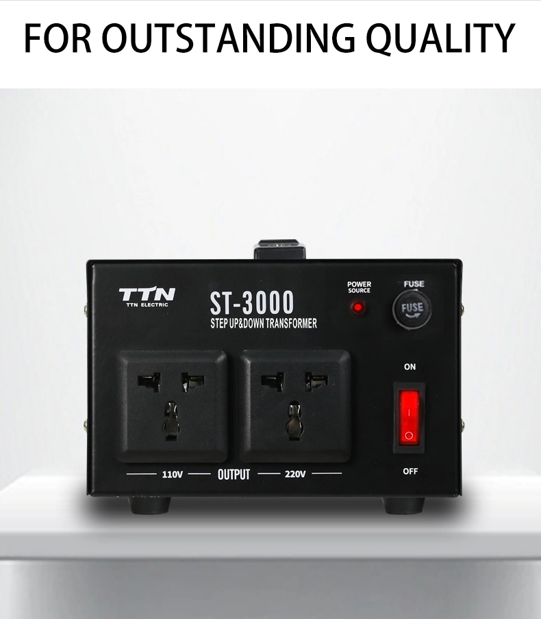 Ttn High Quality St-1500 Single Phase Convert Step up and Down Transformer 220 Volt to 110 Volt