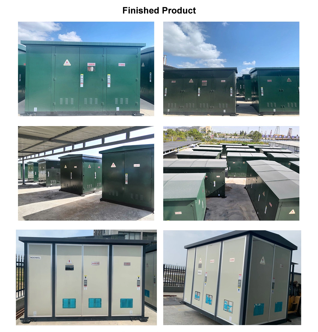 33kv 1250kVA Kiosk Three Phase Power Distribution Compact Transformer Substation