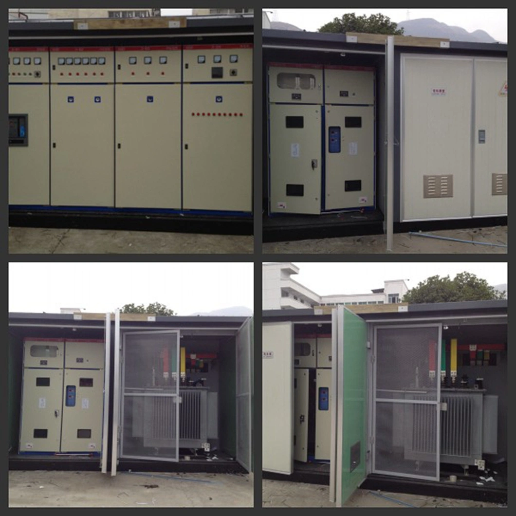 1250kVA 630kVA 800kVA Outdoor Packaged Compact Substation in 11kv 30kv 33kv