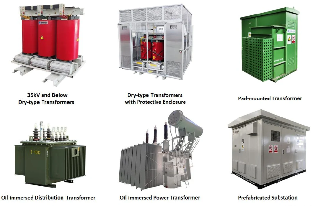 Low temperature rise 3200kva Power Distribution Amorphous Alloy Dry-Type Transformer Customized