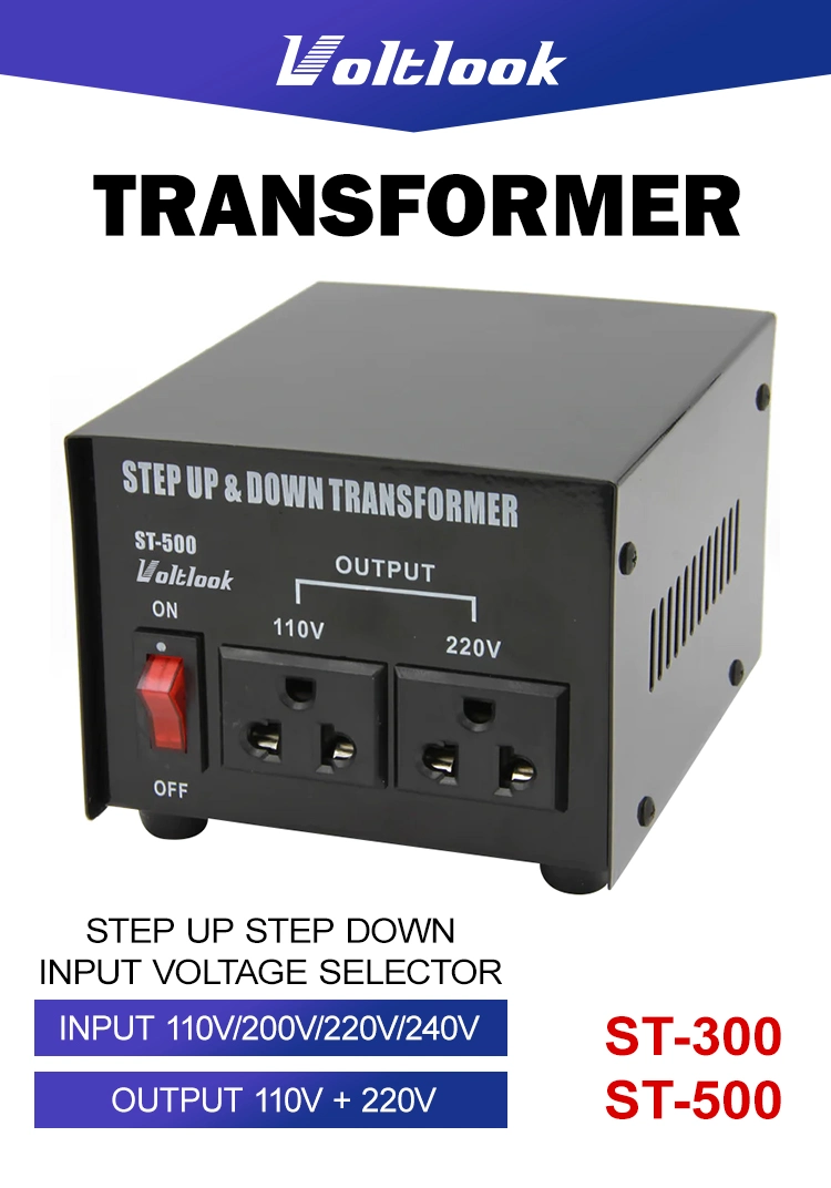 500W 110V 200V 220V 240V Step up and Step Down Transformer Voltage Converter