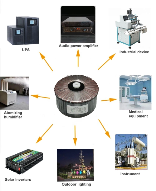 Amplifier Power Supply 220V 120V 12V 24V 36V 48V Toroidal Transformer Customization China Vendor