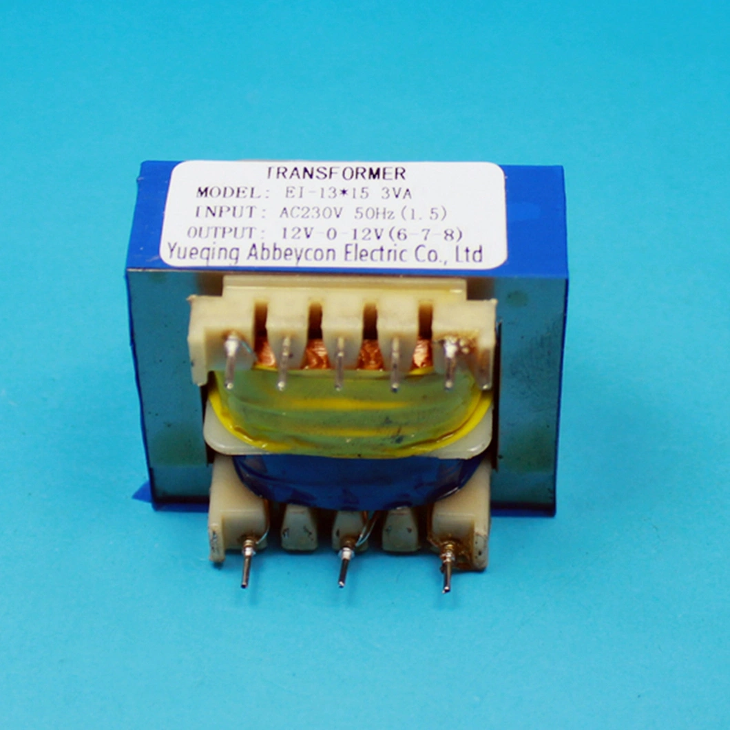 Manufacturer Professional Ei Electric Power Transformers AC230V to 12V-0-12V 50Hz Mini Ei CE Approved