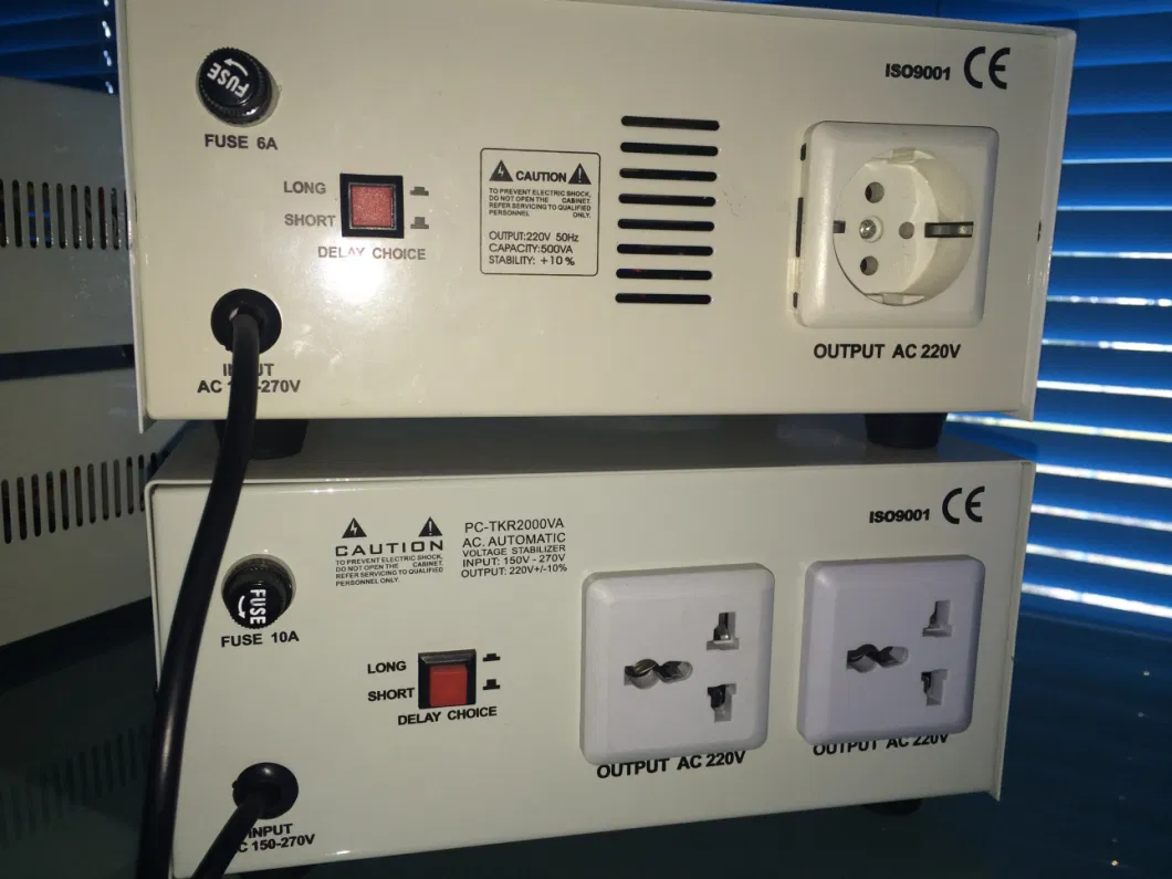 Factory Price Single Phase LED Display 2000va Relay Voltage Regulator Stabilizer for TV Fridge Refrigerator