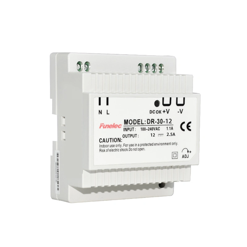 Dr-30-12 30W Power Supplies Switch Mode DIN Rail Power Supply 5V 12V 15V 24V AC / 120V to 12V DC Converter