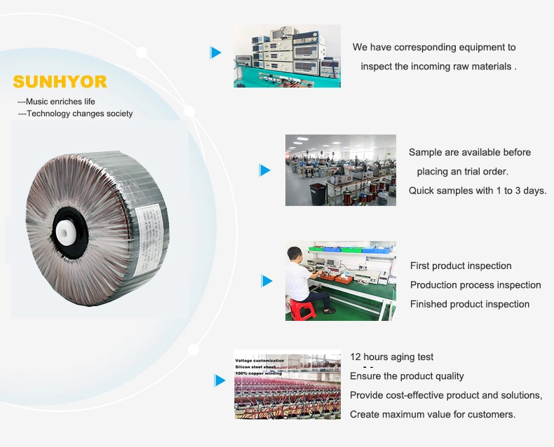 Custom Input 240V Output 12V 24V Water Pump Toroidal Transformer with Competitive Price