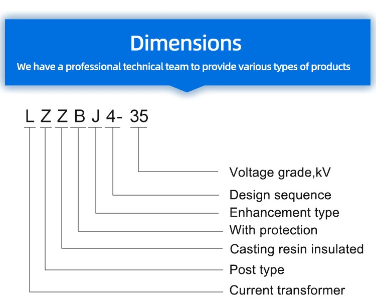 Heyi 35kv Lzzbj14-35 High Voltage Precision Current Transformer Electrical Protection