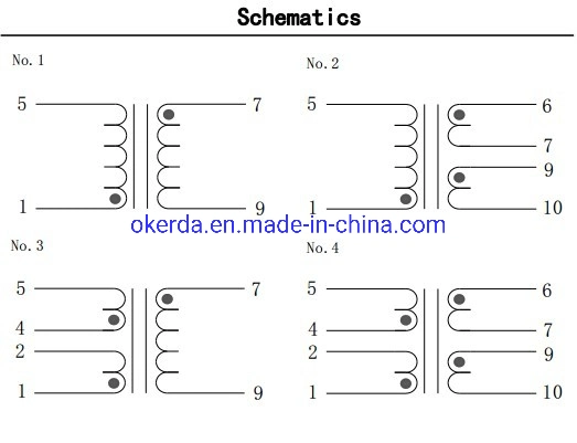 OEM 230V 12V 9V AC Transformer Silicon Steel Lamination Encapsulated Ei Transformers