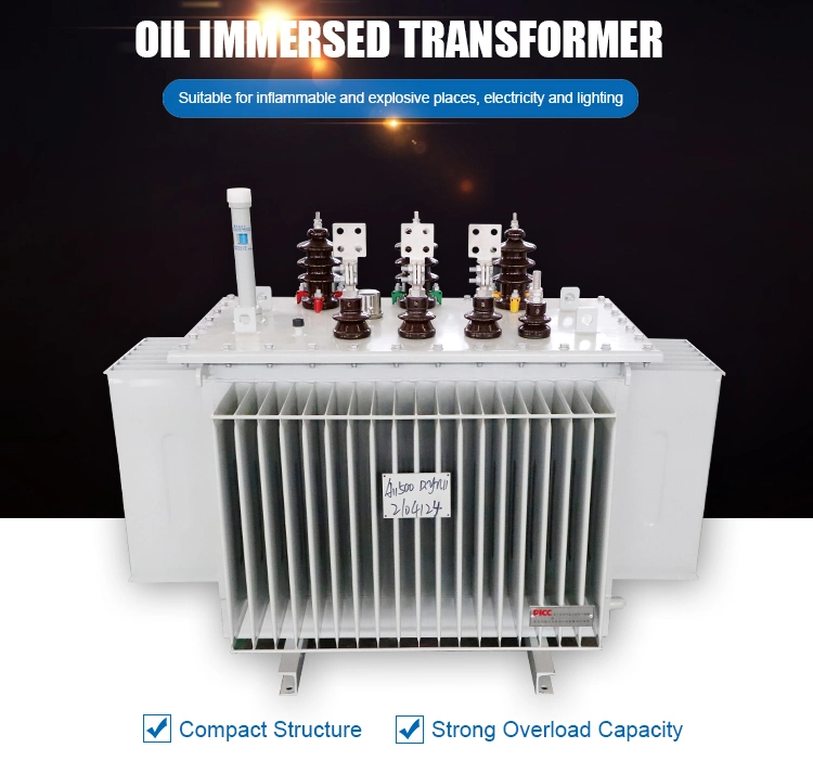 Manufacturer Custom 20 30 40 75 100 170 200 250 kVA 11 / 0.4 Kv 3 Phase Variable High Voltage Stepdown Oil Immersed Power Distribution Transformer for Sale