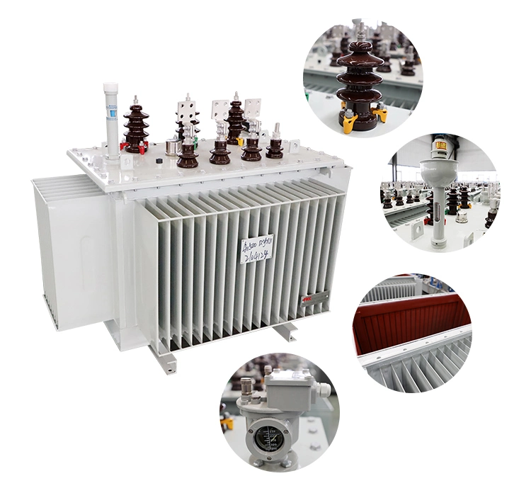 Manufacturer Custom 20 30 40 75 100 170 200 250 kVA 11 / 0.4 Kv 3 Phase Variable High Voltage Stepdown Oil Immersed Power Distribution Transformer for Sale