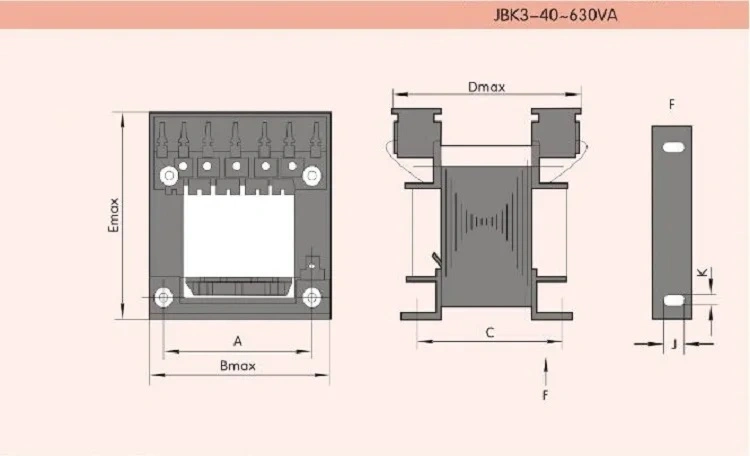 1000va Open Type Single Phase Isolation Transformer (JBK3-1000VA)