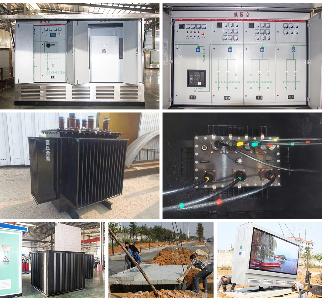 YBD 500 KVA 11 / 0.4 KV Electric Power Box Type Underground Combined Transformer Substations