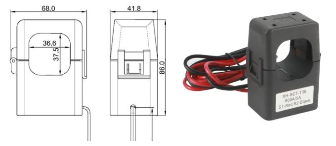 Jiangyin Spark Split Core Current Transformer CT Xh-Sct-T36 500A/5A