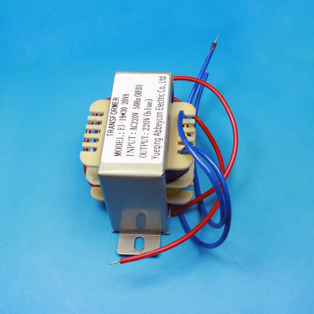 Ei Series Type Transformer AC220V to 220V 50Hz Ei Transformer Single Phase with Wire Pure Isolated Power Transformer