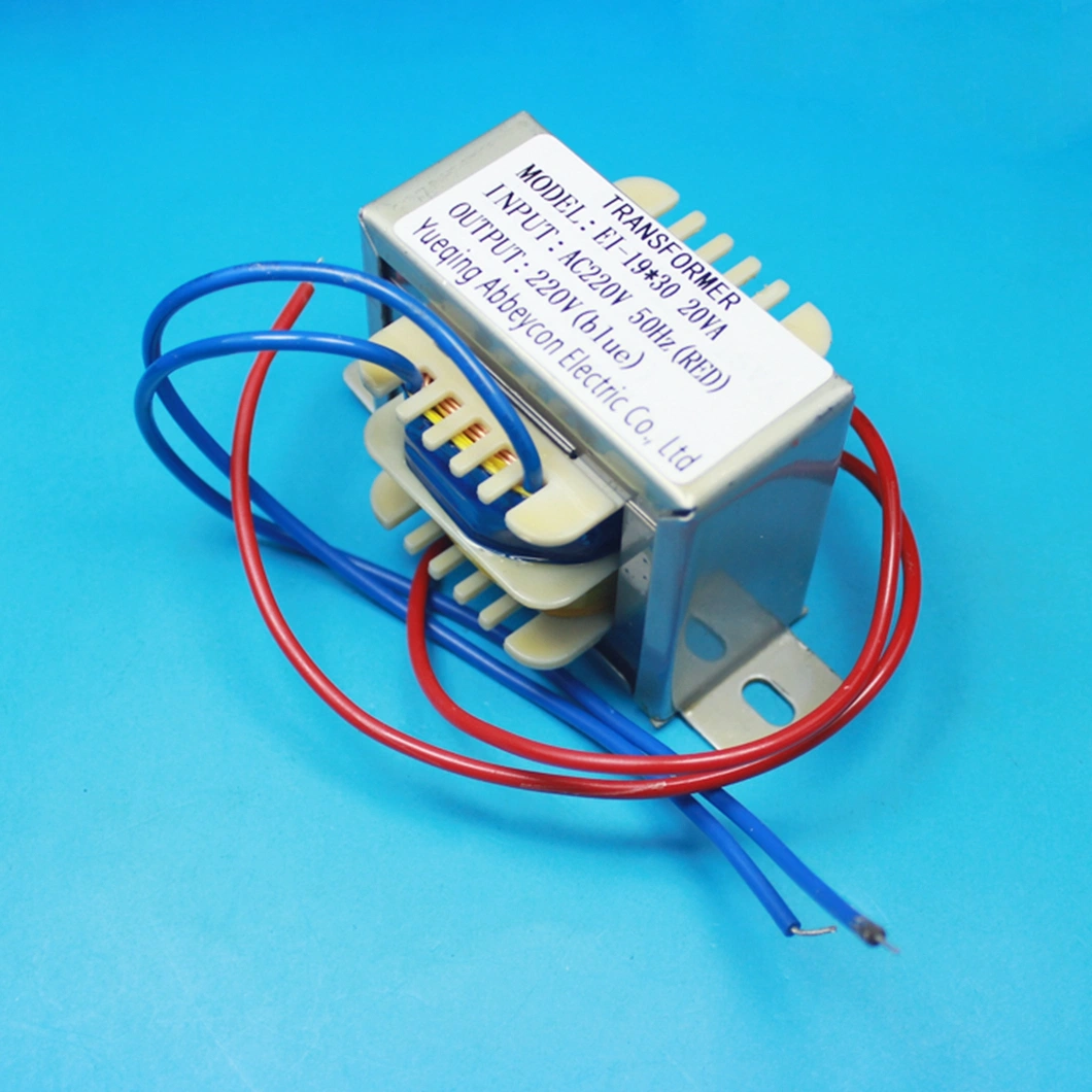 Ei Series Type Transformer AC220V to 220V 50Hz Ei Transformer Single Phase with Wire Pure Isolated Power Transformer