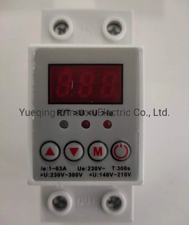 Wd-A63 16A 20A 25A 32A 40A 50A 63A Digital Self-Resetting Under and Over Voltage Protector