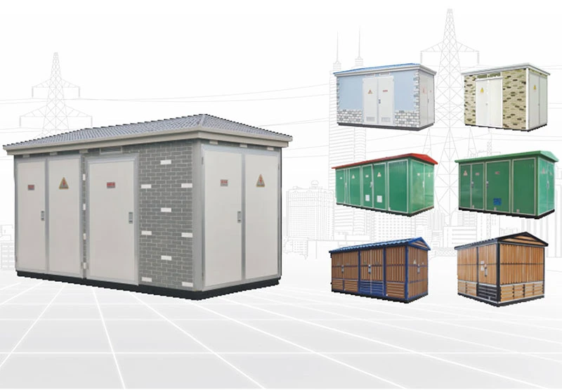 European Box-Type Transformer Substation E-House Ybm-12/0.4 Prefabricated Substation, Distribution Box, Power Distribution