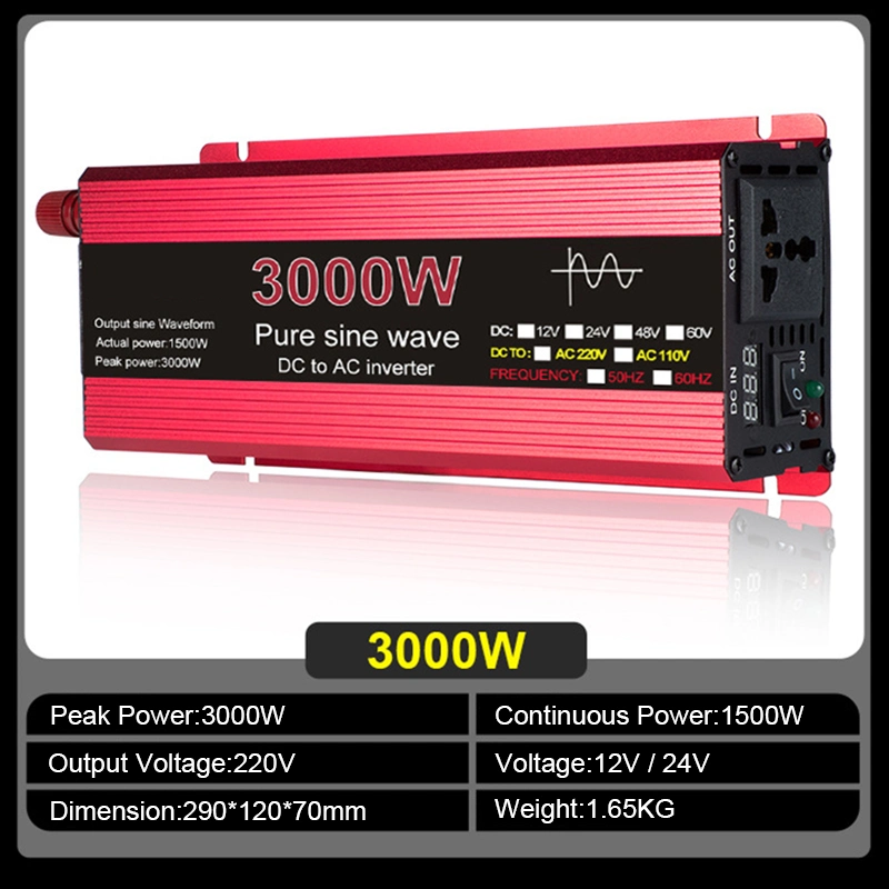 2000W 12V 220V Power Inverter DC 12V 24V to AC 110V 120V Power Converter for Car Voltage Transforme