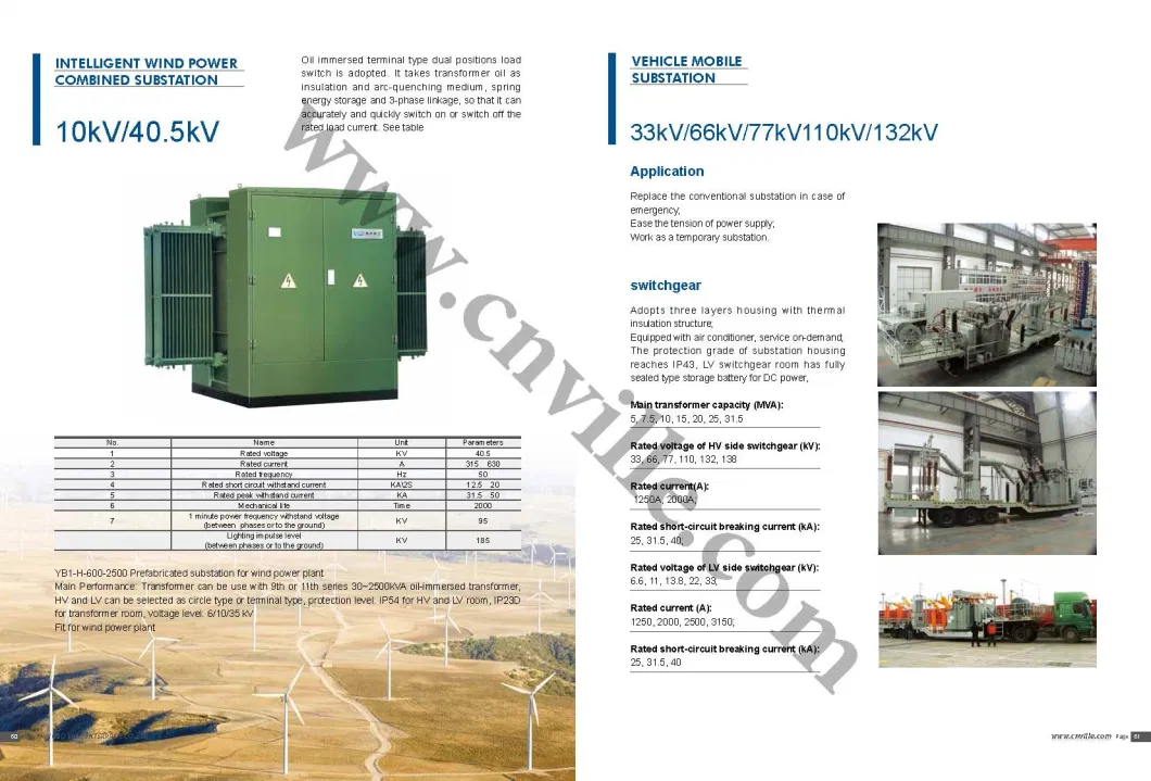 20mva Mobile Transformer Substation 69kv Movable Power Substation Power Transformer Substation Electrical
