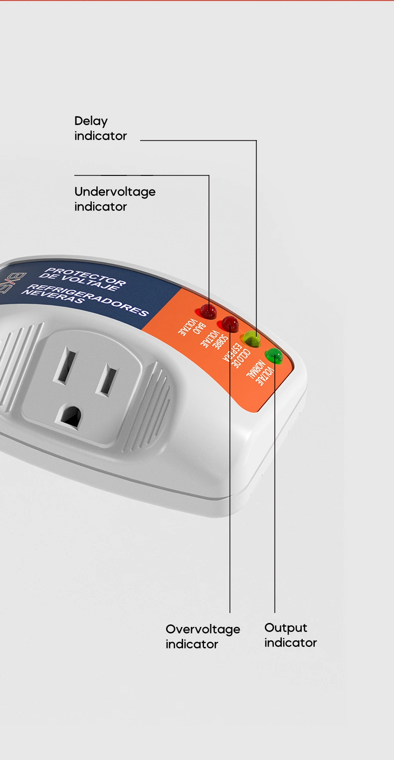 Bx-V009 Supply Under and Over Electrical Switch Circuit Breaker Protector De Voltaje Voltage Protector