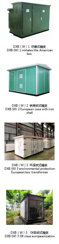 Box-Type Transformer Substation Power Supply Voltage Transformer Prefabricated Distribution Cabinet European Case with Iron Shell Electrical Substation