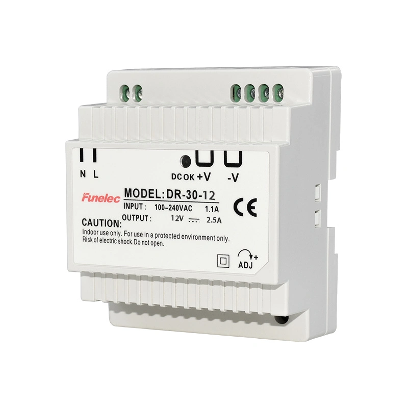 Dr-30-12 30W Power Supplies Switch Mode DIN Rail Power Supply 5V 12V 15V 24V AC / 120V to 12V DC Converter