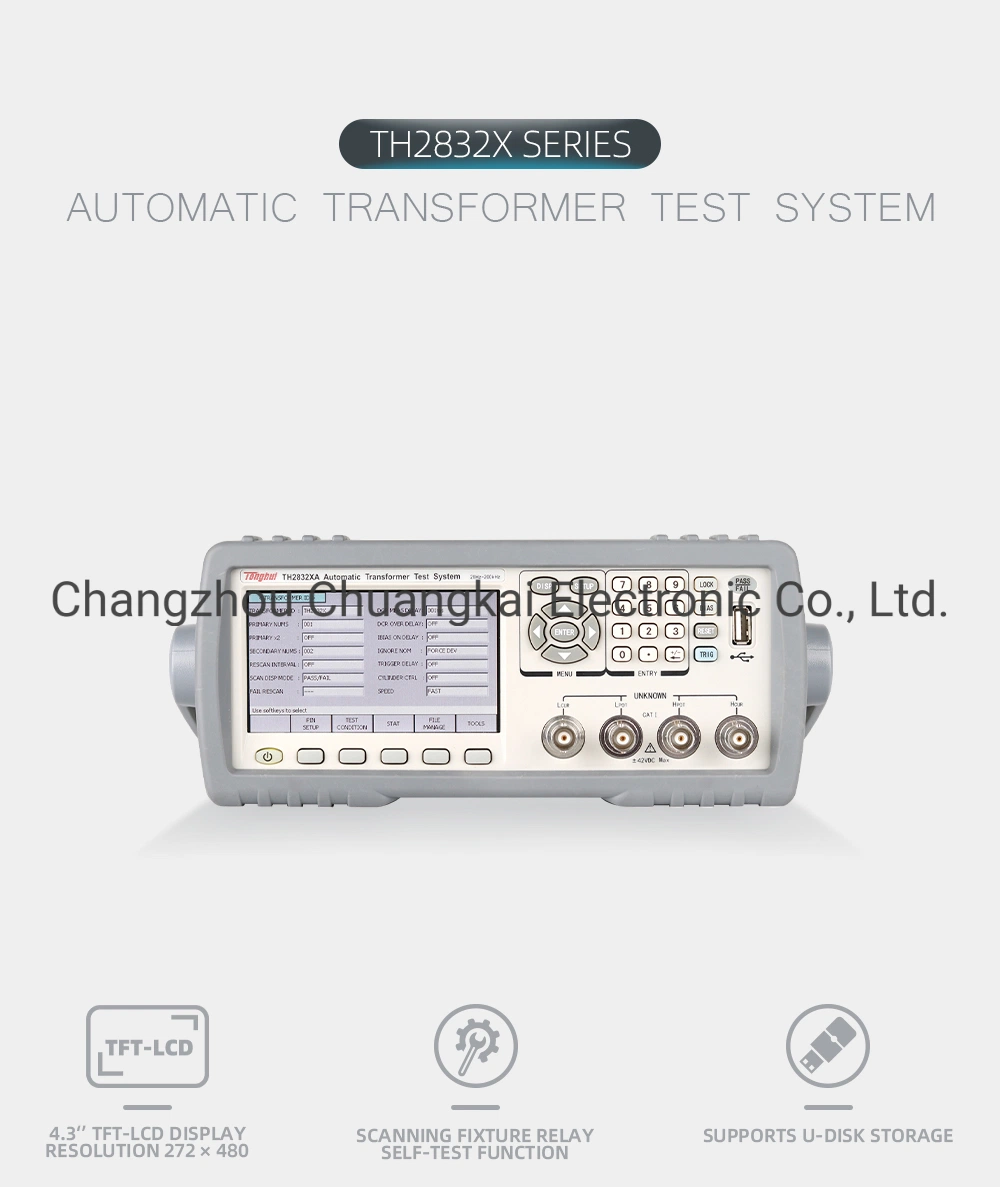 Tonghui Th2832xb 4.3 Inch TFT LCD 272*480 Automatic Transformer Test