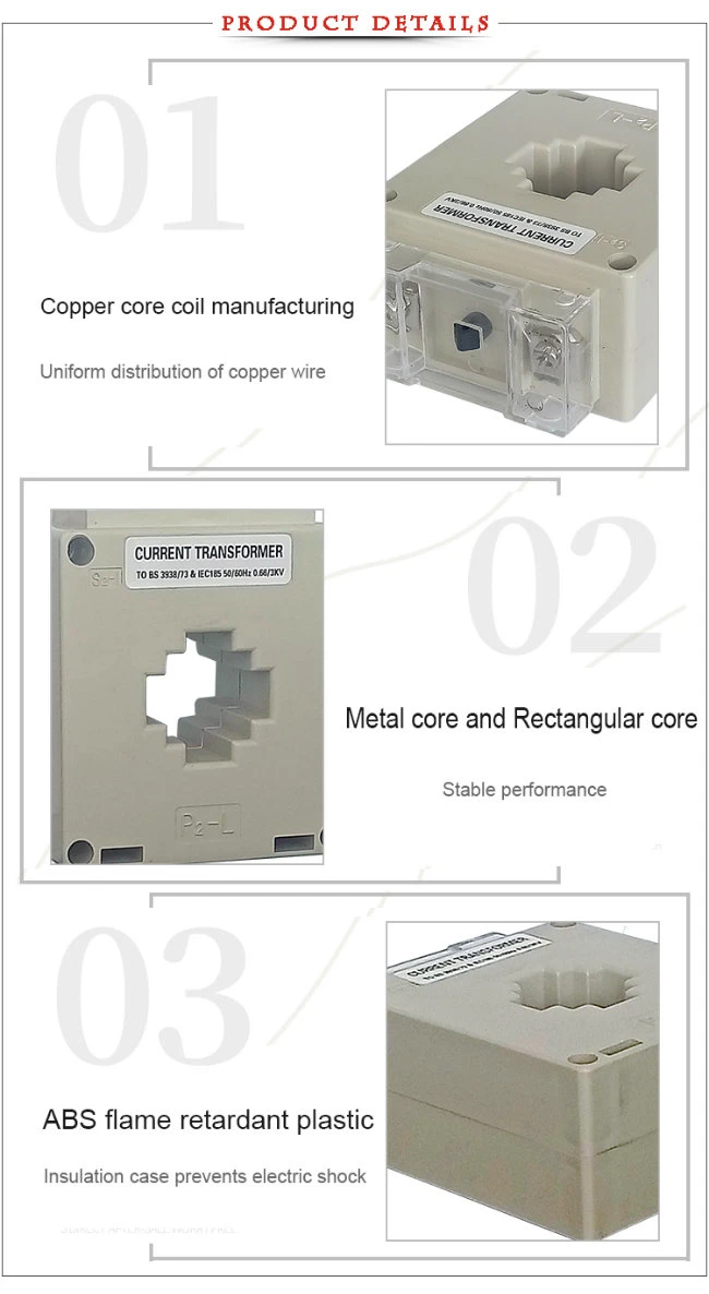 Msq CE 0.5kv 0.66kv Electric Current Transformer Manufacturer Flexible Low Voltage CT for Energy Monitoring