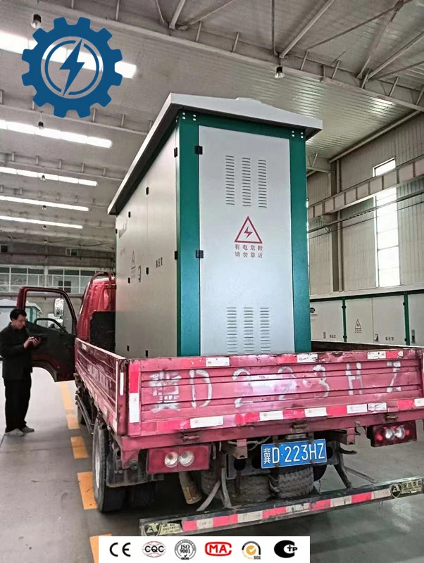 Outdoor Box Transformer Prefabricated Substation with European Type Transformer Kiosk Mobil Power