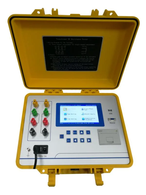 20A 3 Phase Portable Digital Transformer Coil DC Winding Resistance Test